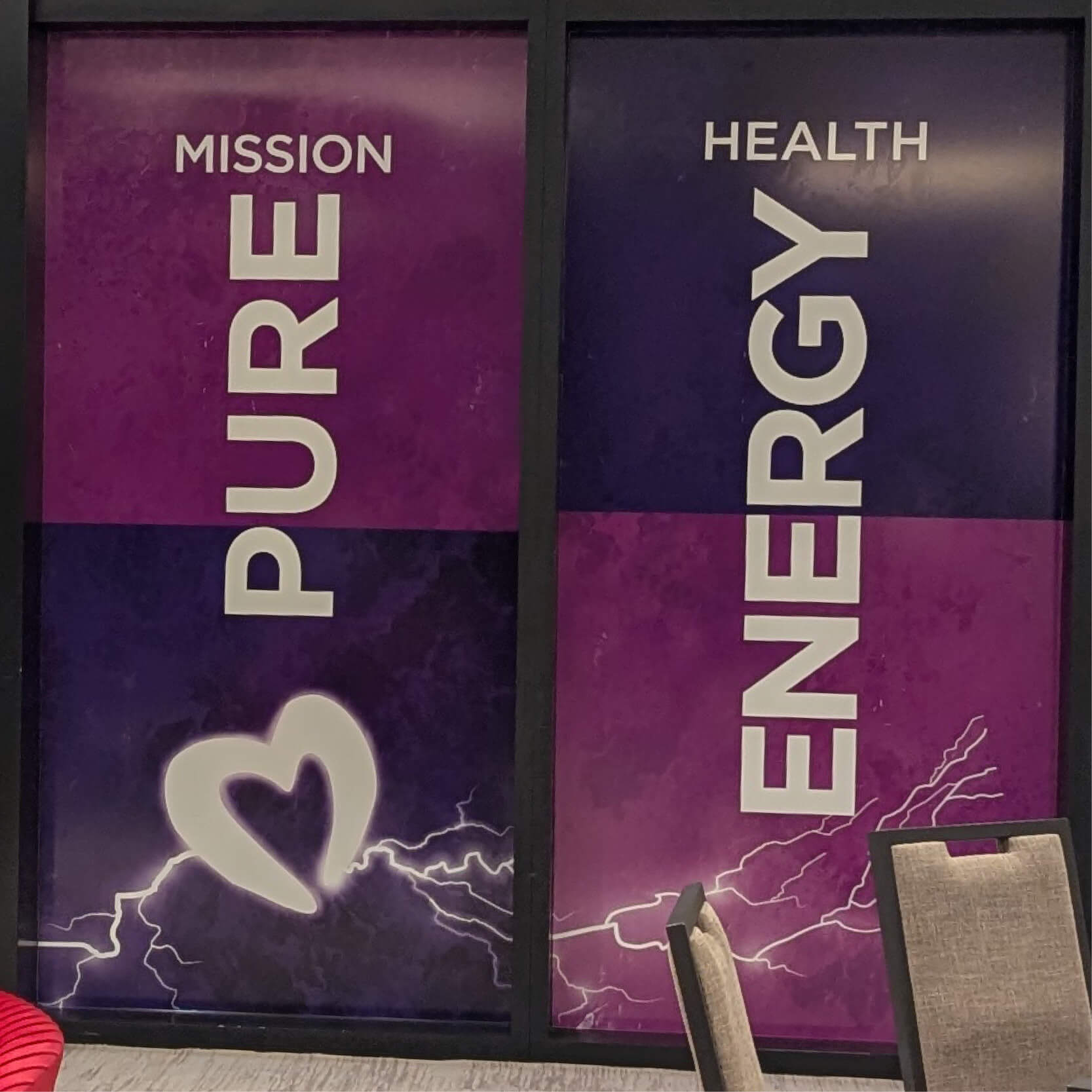 Pure Energy Window clings