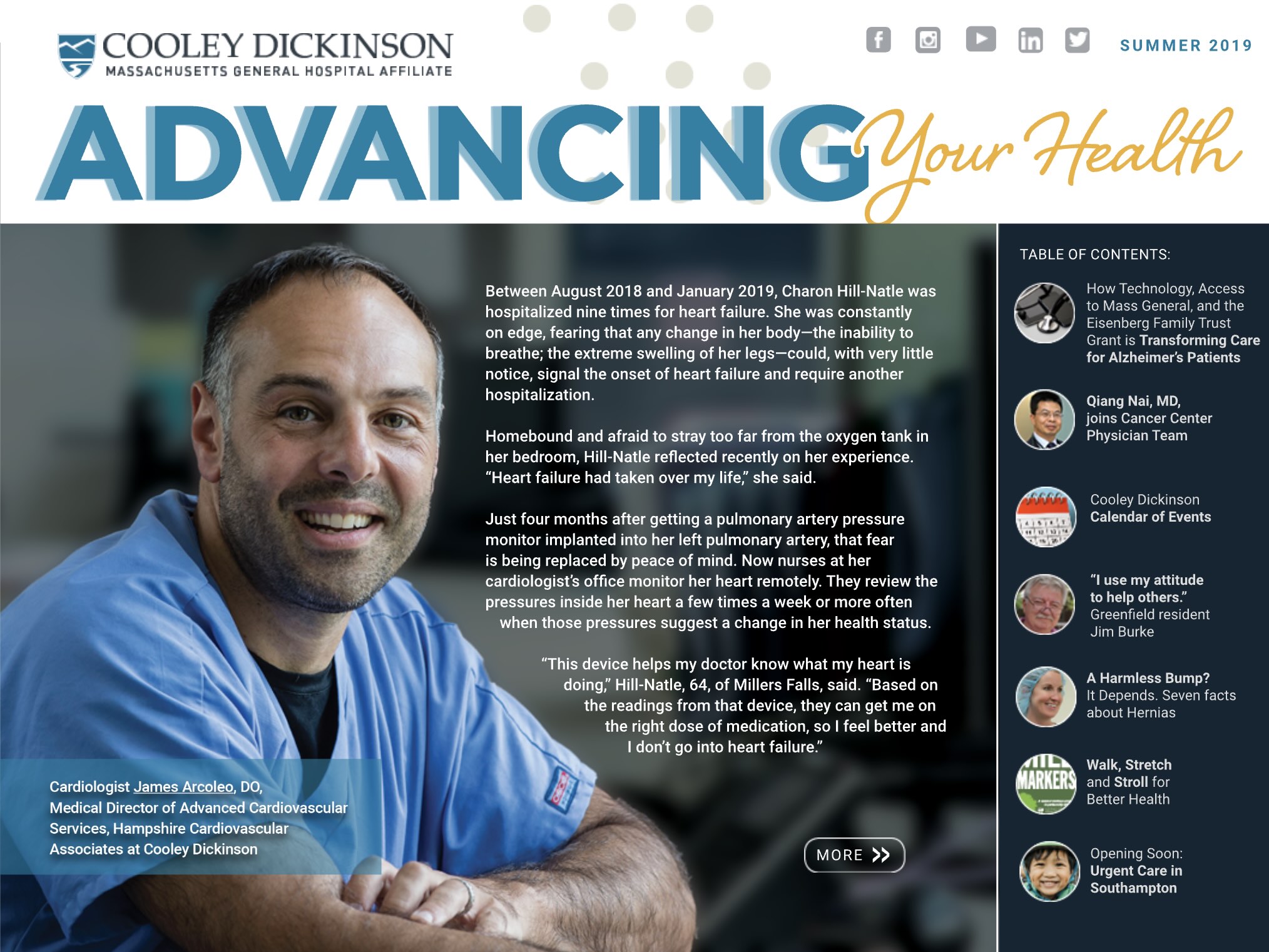 Cooley Dickinson ePub eNewsletter