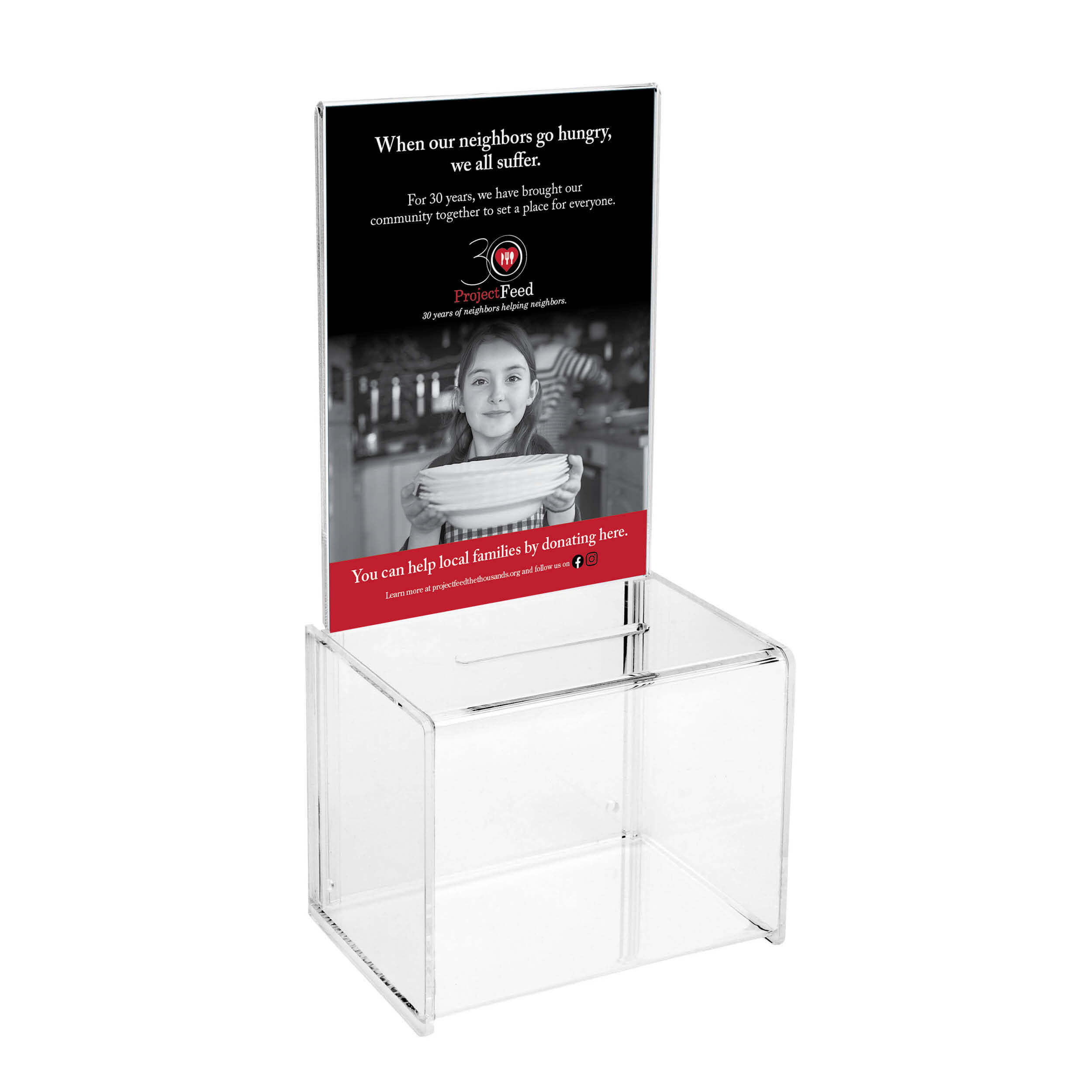 Project Feed the Thousands Brochure Holder