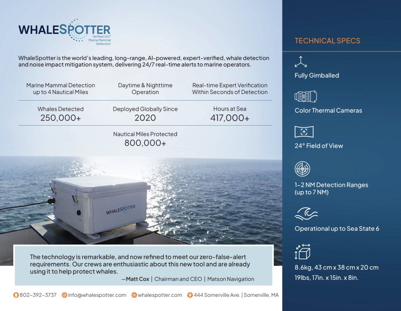 WhaleSpotter flyer, page 2